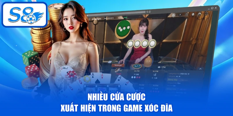 Nhiều cửa cược xuất hiện trong game Xóc Đĩa